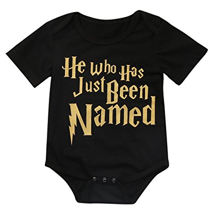 He Who Has Just Been Named Baby Boys Girls Cotton Bodysuit