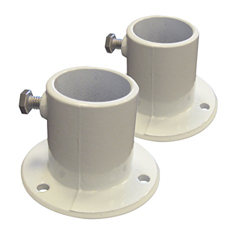 Blue Wave NE1228PR Aluminum Deck Flanges for Above Ground Pool Ladder, Pair