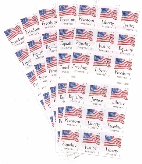 USPS Forever Stamps Four Flags 90 Stamps - 5 x ATM Booklets of 18