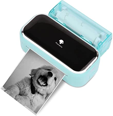 Phomemo M03 Pocket Printer- Photo Printer Note Printer Bluetooth Wireless Portable Mobile Printer Thermal Printer Compatible with iOS   Android for Photos, Learning,Study Notes, Journal,Work - Green