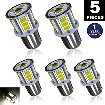 LUYED 5 x 800 Lumens 9v-30v 1156 1141 1003 5630 18-EX Chipsets Led Bulb Used For Back Up Reverse Lights,Brake Lights,Tail Lights,Rv light,Xenon White