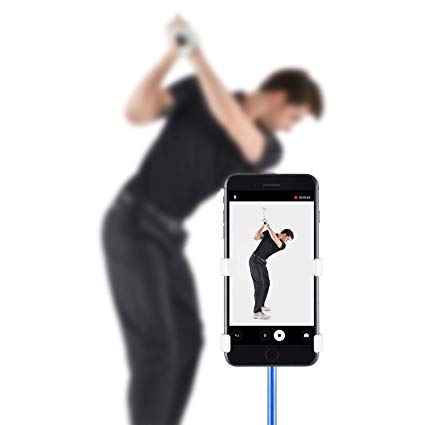 SelfieGolf Record Golf Swing - Cell Phone Clip Holder and Training Aid - Golf Accessories | Winner of The PGA Best Product | Works with Any Smart Phone, Quick Set Up