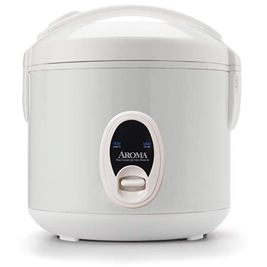 Aroma Housewares 8-Cup (Cooked)  (4-Cup UNCOOKED) Cool Touch Rice Cooker & Food Steamer (ARC-614BP)