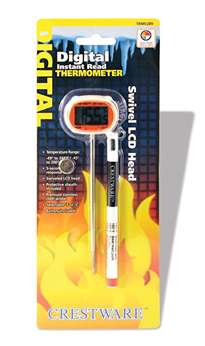 Crestware Digital Thermometer Swivel Handheld