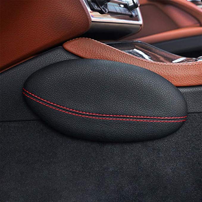 Car Console Pad,SHZONS Driver Side Console Knee Support Pad,Car Auto Center Console Foot Care Knee Leggings Cover (Left Side, Black)