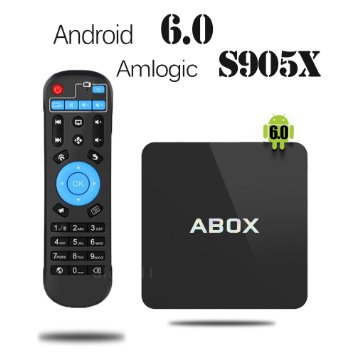 2017 Model Globmall Android 6.0 TV Box, ABOX Android TV Box Amlogic S905X 64 Bits and True 4K Playing