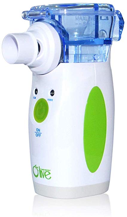 Portable Mini Cool Mist Handheld Ultrasonic Vaporizer Mesh Household Treatment Machine with US Adaptor for Adults & Kids