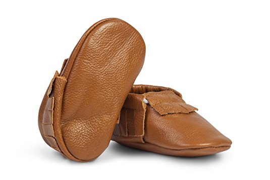 BirdRock Baby Moccasins - Soft Sole Leather Boys and Girls Shoes for Infants, Babies, and Toddlers