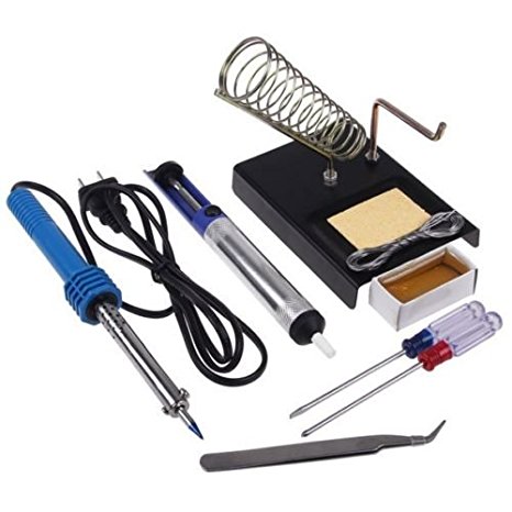 iMeshbean 9 in1 60W 110V Electric Soldering Tools Kit Set Iron Stand Desoldering Pump M#020 USA