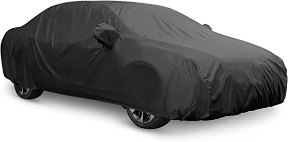 uxcell Car Cover Waterproof All Weather for Car, Full Car Cover Rain Sun Protection Universal Fit for Sedan 470 x 180 x 160cm