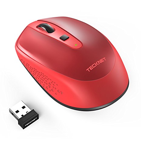 TeckNet Omni Mini 2.4G Wireless Mouse, 18 Month Battery Life, 3 Adjustable DPI Levels: 2000/1500/1000dPi, Nano Receiver