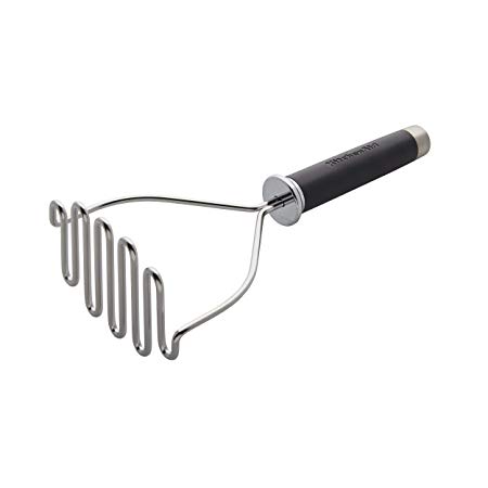 KitchenAid KO008OHOBA Gourmet Stainless Steel Wire Masher, One Size, Matte Black