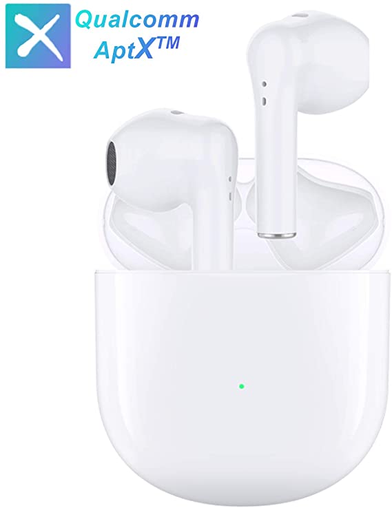Bluetooth 5.0 Headphones Wireless Earbuds 3D Stereo Wireless Headphones with Charging Case Auto Pairing in-Ear Ear Buds IPX5 Waterproof Earphones for iPhone/Android/Samsung Bluetooth Earbuds