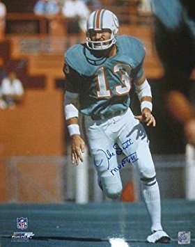 Jake Scott Autographed/signed Miami Dolphins 16x20 Photo (teal Jersey) "mvp Vii - Autographed NFL Photos