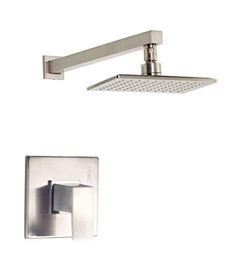 Danze D500562BNT Mid-Town Single Handle Shower Trim Kit, 2.5 GPM, Valve Not Included, Brushed Nickel