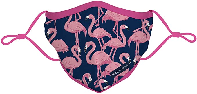 Simply Southern - Adult Cloth Face Mask - Flamingo