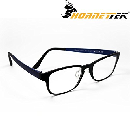 HornetTek G12BL Computer & Gaming Glasses with Blue Light Protection & UV Filter Eyewear Light Weight Frame Crystal Lens