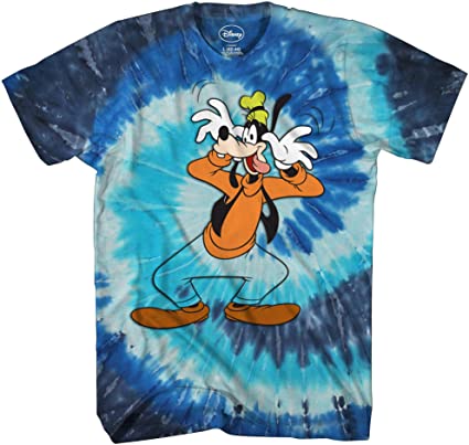 Goofy Washout Tie Dye Disneyland World Retro Classic Vintage Tee Adult Mens Graphic T-Shirt Apparel