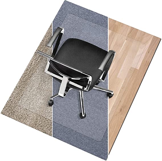 Office Marshal Polycarbonate Chair Mat for Hard Floors, 30" x 48" - Multiple Sizes - Clear Hard Floor Protection Mat