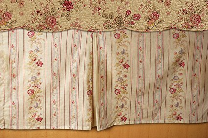 Greenland Home Antique Rose Bed Skirt, Queen
