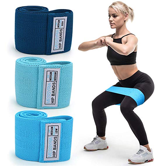 Merssyria Resistance Band Exercise Loop, Booty Resistance Bands for Legs and Butt, Non Slip Hip Workout Circle Bands Set for Women