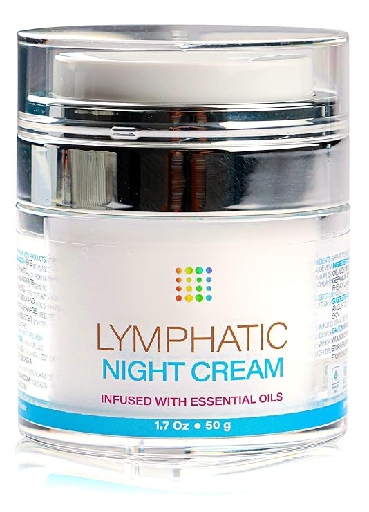 Bruizex Lymphatic drainage face cream I Anti-aging Moisturizing and Rejuvenating Night Cream for Healthy Lymphatic Drainage of Face and Neck I Infused with Natural Essential Oils I 1.7 Fl. Oz