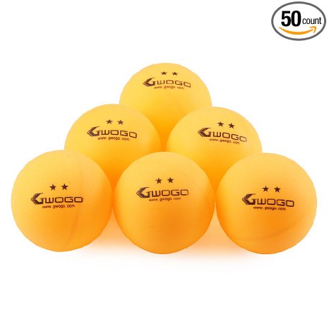 50 or 100 Counts Orange 2-star 40mm Table Tennis Ball Advanced Training Ping Pong Balls White/Orange