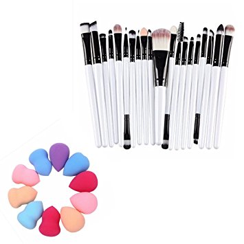 Susenstone®20 pcs/set Makeup Brush Set (White)