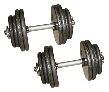 Ader Gray Adjustable Dumbbells- 40, 45, 50, 55, 60, 80 LB