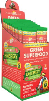 Amazing Grass Green Superfood Energy Watermelon, Box Of 15 Individual Servings, 0.25 Ounces