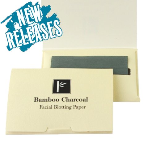 2 Packs of Pretie Asian Bamboo Charcoal Facial Blotting Paper, Oil Absorbing sheets(80 counts each).Unisex Package, Pop-Up Inter-folded sheets.