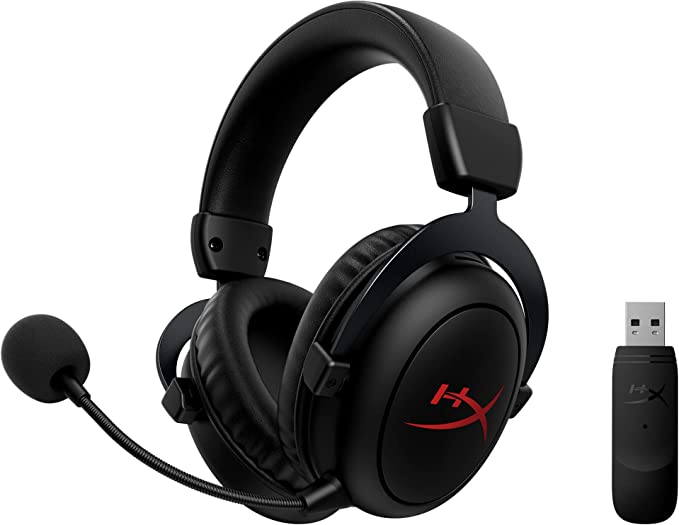 HyperX Cloud Core – Wireless Gaming headset for PC, DTS Headphone:X spatial audio, memory foam ear pads, durable aluminium frame