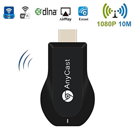 Wireless WIFI Display Dongle,High Speed HDMI Miracast Dongle, DLNA AirPlay for Android Smartphone Tablet Apple iPhone iPad