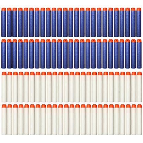 AMOSTING Refill Darts 100PCS Bullets Ammo Pack for Nerf N-Strike Elite Series