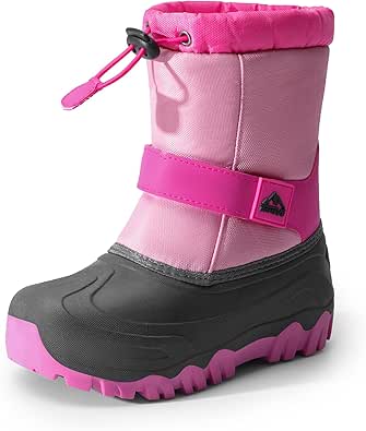 NORTIV 8 Kids Snow Boots Boy's Girl's Waterproof Cold Weather Classic Booties Hiking Outdoor Shoes (Little Kids/Big Kids)