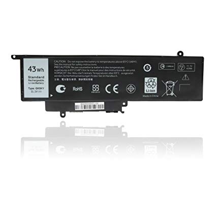 Replacement Laptop Battery for Dell Inspiron 11 3147 3000 3152 Series Inspiron 13 7347 7352 Series GK5KY 04K8YH 92NCT 092NCT 4K8YH P20T 43Wh 11.1V