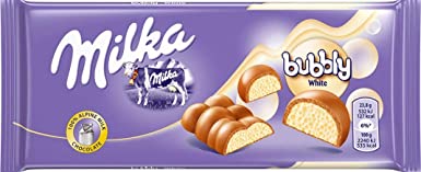 Milka Bubbly White Aerated Chocolate Bar 100g (10-pack)