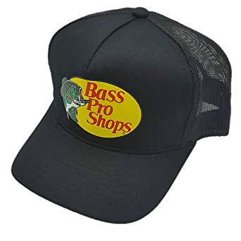 Bass Pro Shop Men's Trucker Hat Mesh Cap - One Size Fits All Snapback Closure - Great for Hunting & Fishing