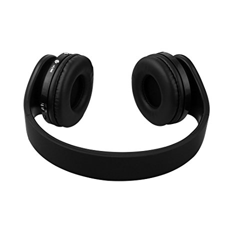 Ueleknight Over-ear Headphones, Foldable and Portable for Music Streaming, Headband Style Lightweight Headset, Stereo and Noise-Canceling Headphone-Black