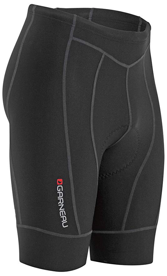 Louis Garneau Men's Fit Sensor 2 Padded, Breathable, Compression Bike Shorts, Black