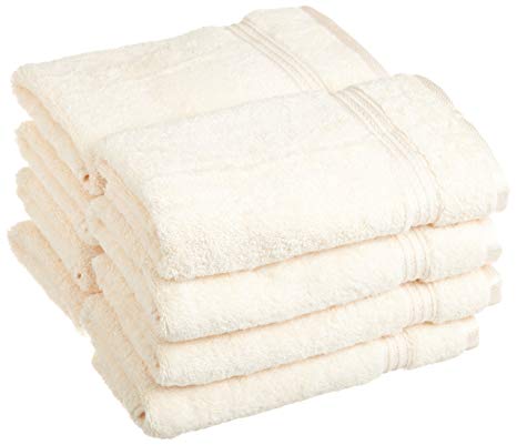 Superior Luxurious Soft Hotel & Spa Quality Hand Towel Set of 8, Made of 100% Premium Long-Staple Combed Cotton - Ivory, 16" x 30" each