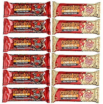Grenade Carb Killa Bar 2 Flavour Peanut Mix (12 Pack)