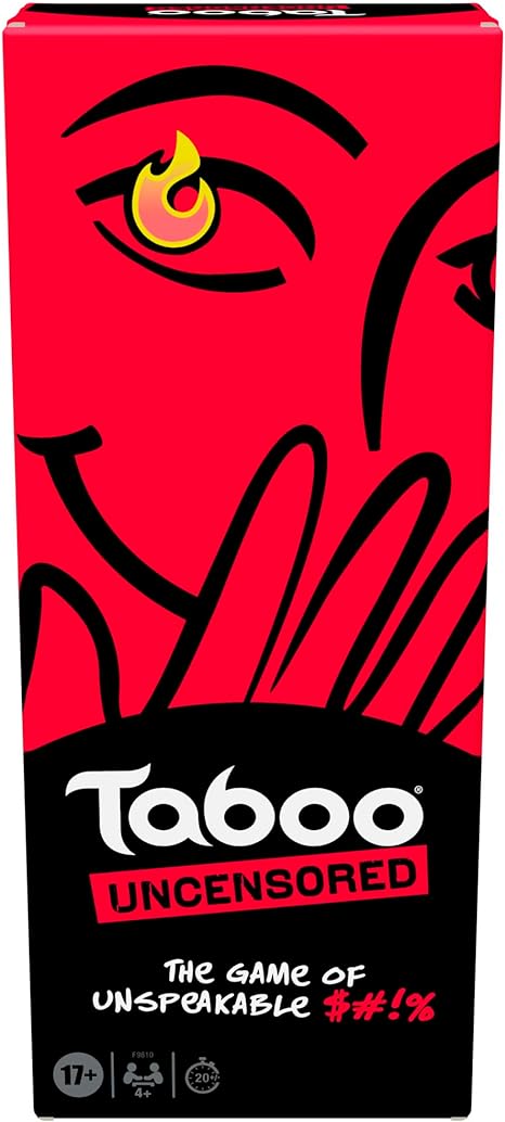 Hasbro Gaming Taboo Uncensored Board Game for Adults Only | Ages 17  | 4  Players | 20 Mins. Avg. | Hilarious NSFW Party Games for Adults