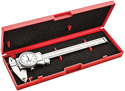 Starrett 3202-6 Dial Caliper, Hardened Stainless Steel, 0-6" Range, 0.001" Graduation, White