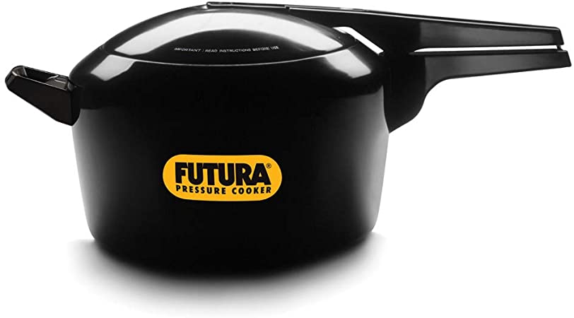 Hawkins Futura Hard Anodized Pressure Cooker, 7 Liter, Black