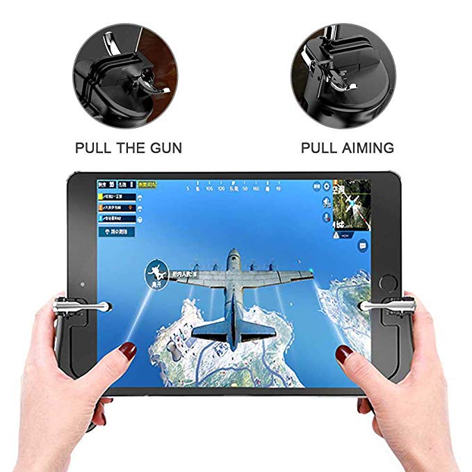 leegoal Mobile Game Controller for iPad, [Upgrade Version] Sensitive Shoot and Aim Fire Triggers Button for PUBG/Knives Out/Rules of Survival, Gamepad for 4.5-12.9 inch Tablet & Smartphone