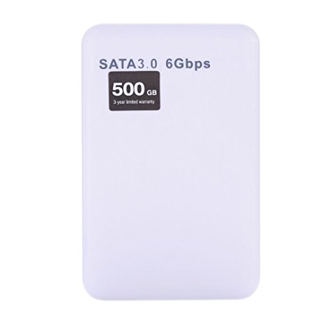 Tiptiper 500GB 2.5" USB 3.0 Portable SATA External Hard Disk Drive HDD for Laptop,Mac