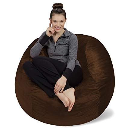 Sofa Sack - Bean Bags Memory Foam Bean Bag Chair, 4-Feet, Chocolate