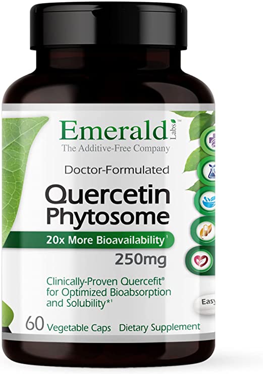 Emerald Labs Quercetin Phytosome with Quercefit, Supports Immune System, Allergy Relief - 60 Vegetable Capsules