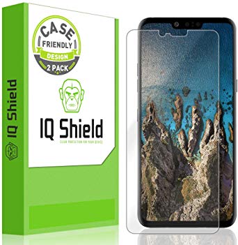 IQ Shield Screen Protector Compatible with LG G8 ThinQ (2-Pack)(Case Friendly) Anti-Bubble Clear Film
